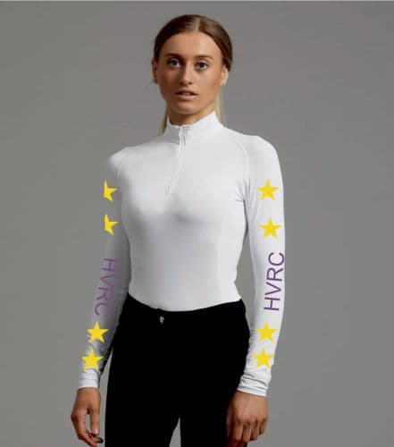 Adult HVRC White Premier Equine Base Layer