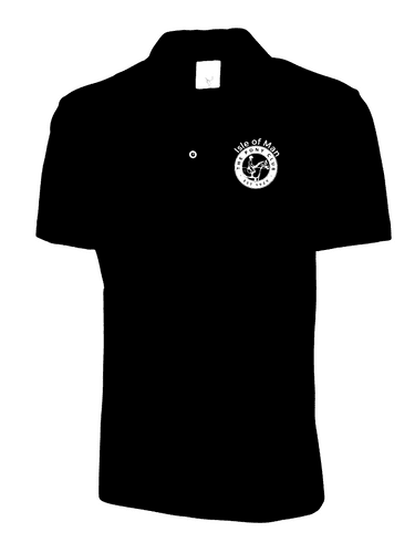 ADULT Isle of Man Pony Club Black Polo Shirt UC101