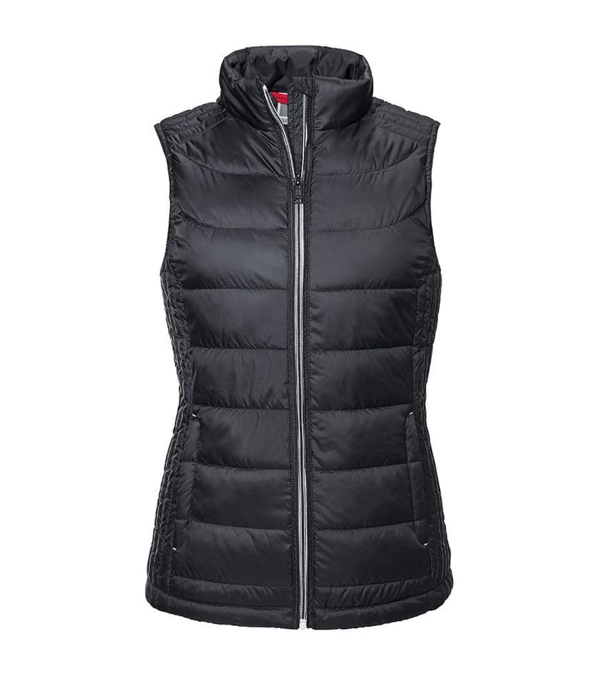 Adult Ladies Fit Black Wales And Wirral Warriors Padded Gilet 441M