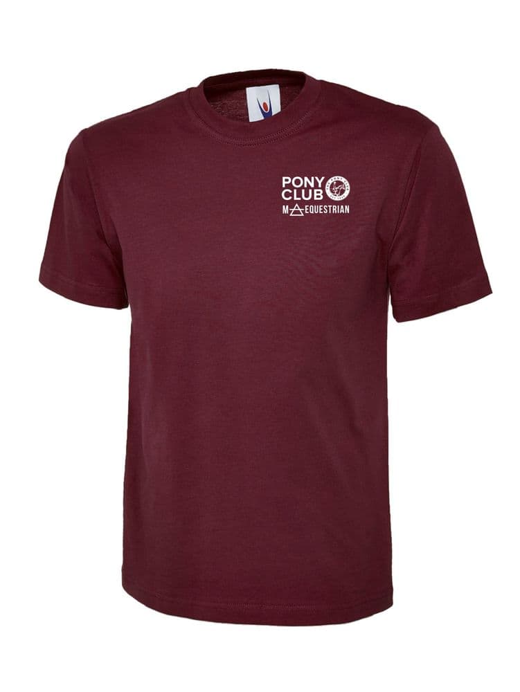 ADULT MA Equestrian Maroon T-Shirt - GD001