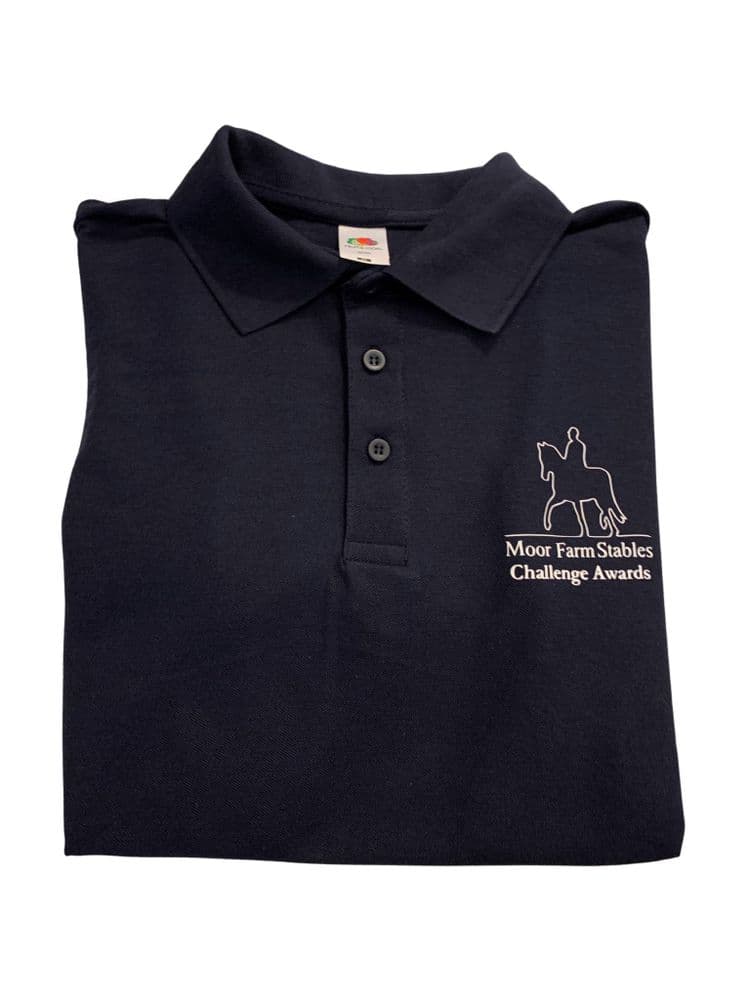 ADULT Moor Farm EC Navy Polo Shirt