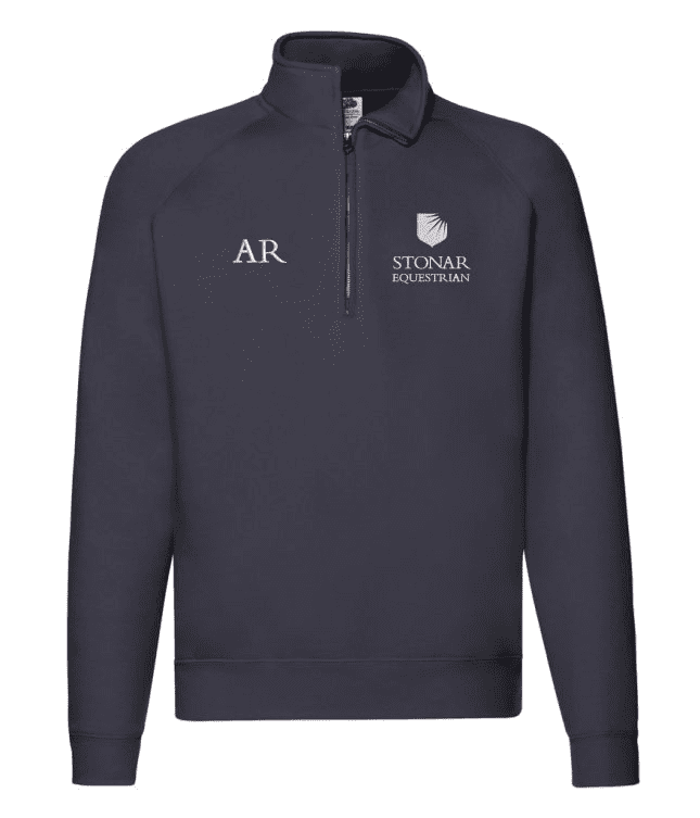 Adult Navy Stonar BTEC Quarter Zip Sweatshirt - SS830