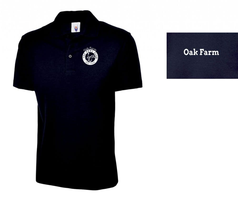 ADULT Oak Farm PC Navy Polo Shirt UC101