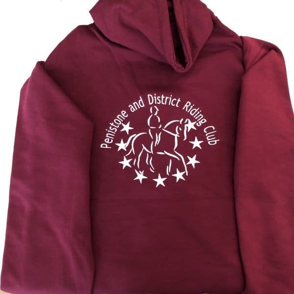 Adult Penistone and District Riding Club Burgundy Hoodie