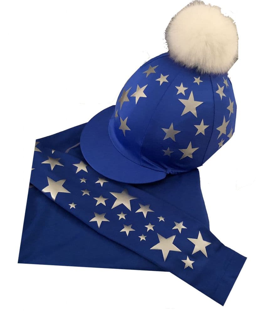 Adult's Royal/Silver  Rhino Base Layer & Hat Silk