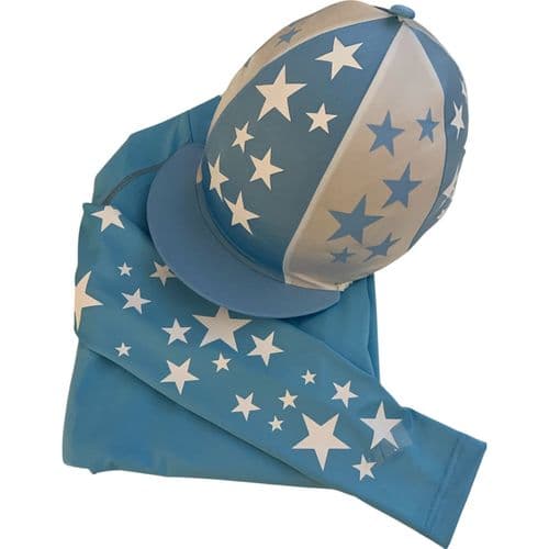 Adult's Sky/White Base Layer & Hat Silk