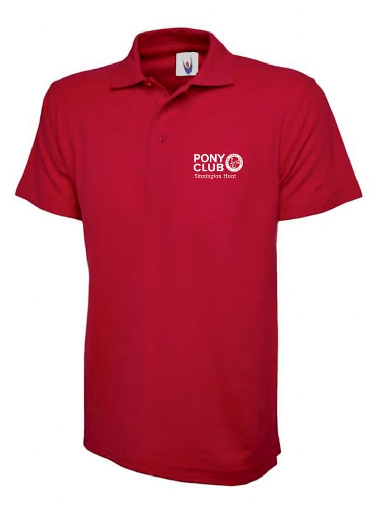 ADULT Sinnington PC RED Polo Shirt UC101