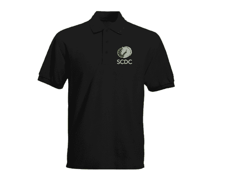 ADULT Southern Carriage Driving Black Polo Shirt BA301