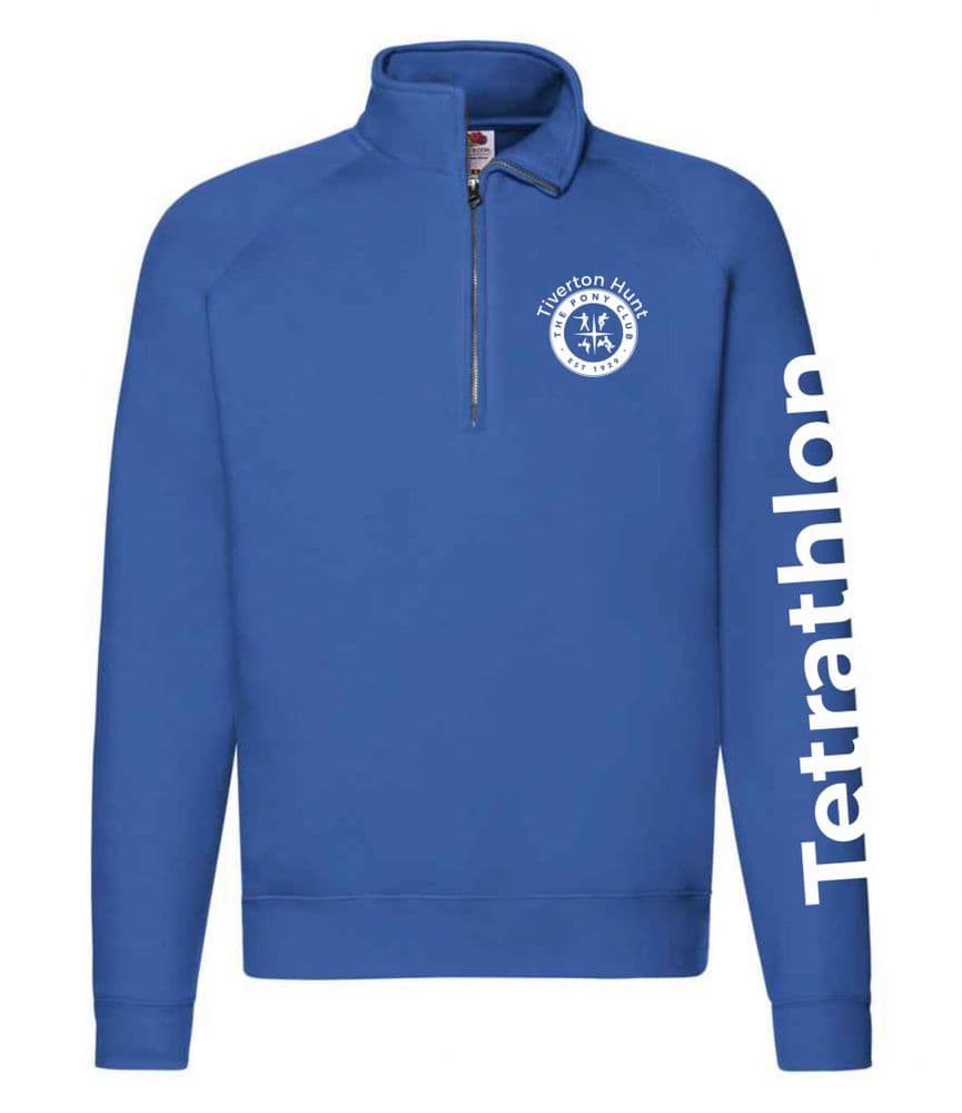 Adult Tiverton PC TET Royal Quarter Zip Sweatshirt SS830