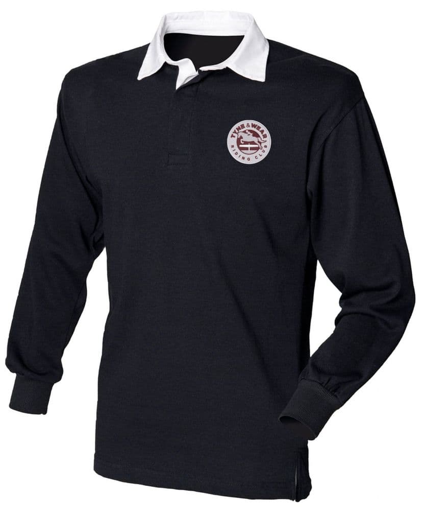ADULT  Tyne & Wear RC Black Long Sleeved Rugby Shirt