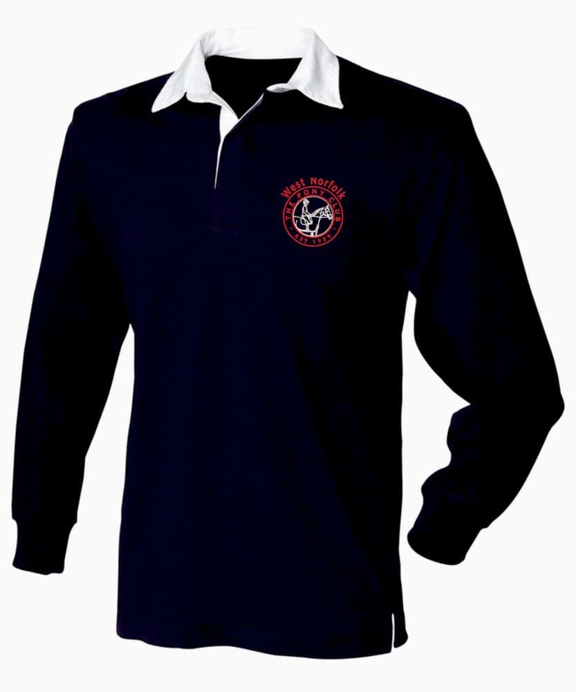 ADULT West Norfolk Navy Long Sleeved Rugby Shirt