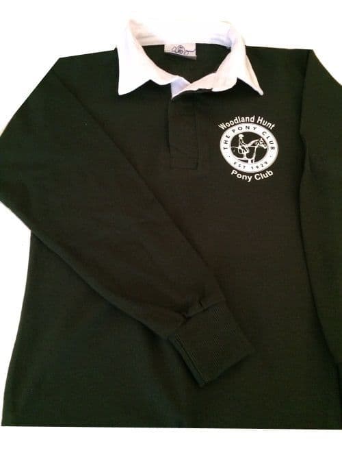 ADULT Woodland Hunt Bottle Green Long Sleeved Rugby Shirt
