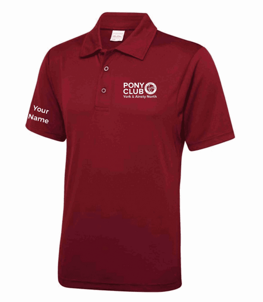 ADULT York & Ainsty North PC  CAMP 26 Burgundy  Polo Shirt JC040