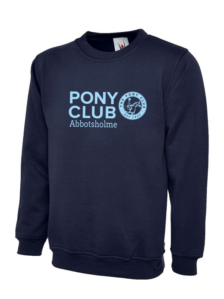 ADULTS Abbotsholme Pony Club Navy Sweatshirt - UX3