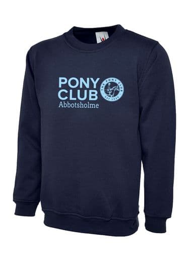 ADULTS Abbotsholme Pony Club Navy Sweatshirt - UX3