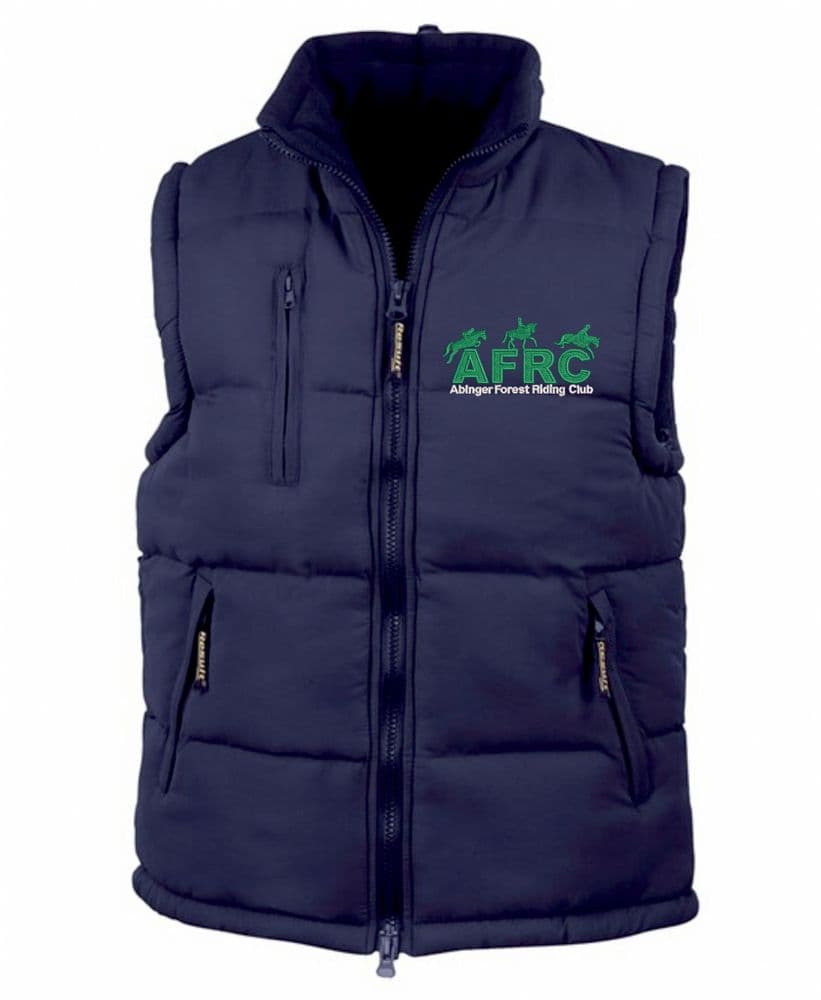 ADULTS Abinger Forest Unisex Navy Blue Padded Bodywarmer - RE88A