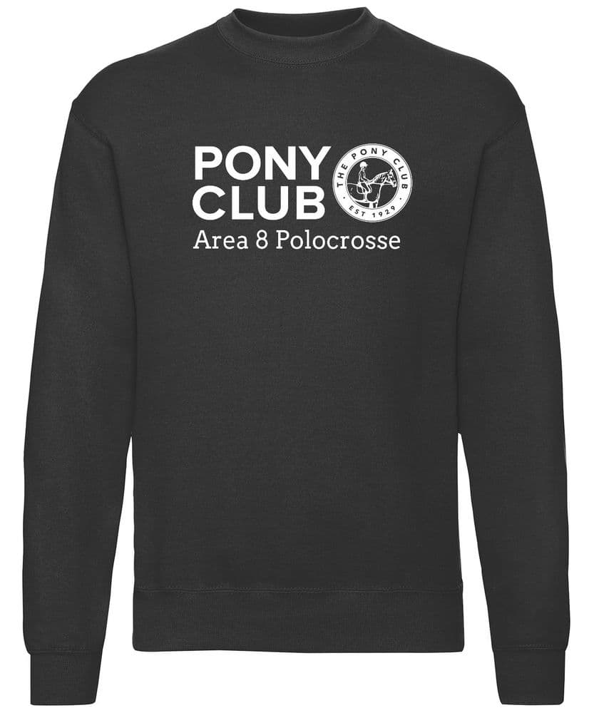 Adults Area 8 Polocrosse Black Sweatshirt