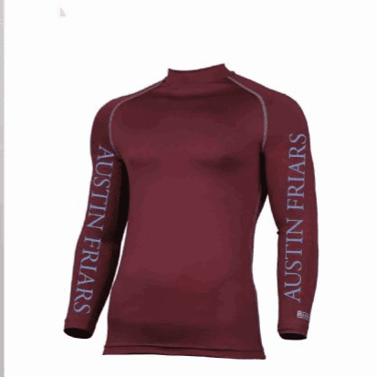 Adults Austin ~Friars School Burgundy Base Layer