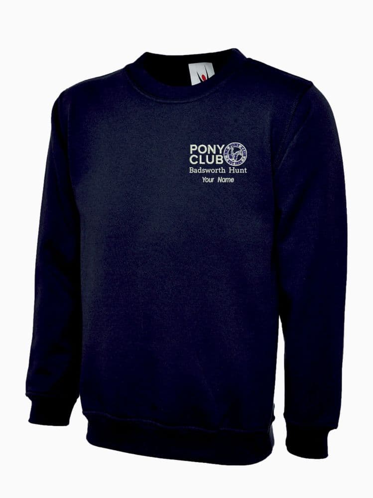 Adults Badsworth Hunt Navy Sweatshirt UX3