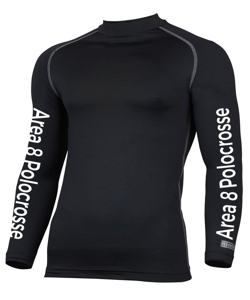 Adults Black Area 8 Polocrosse Base Layer
