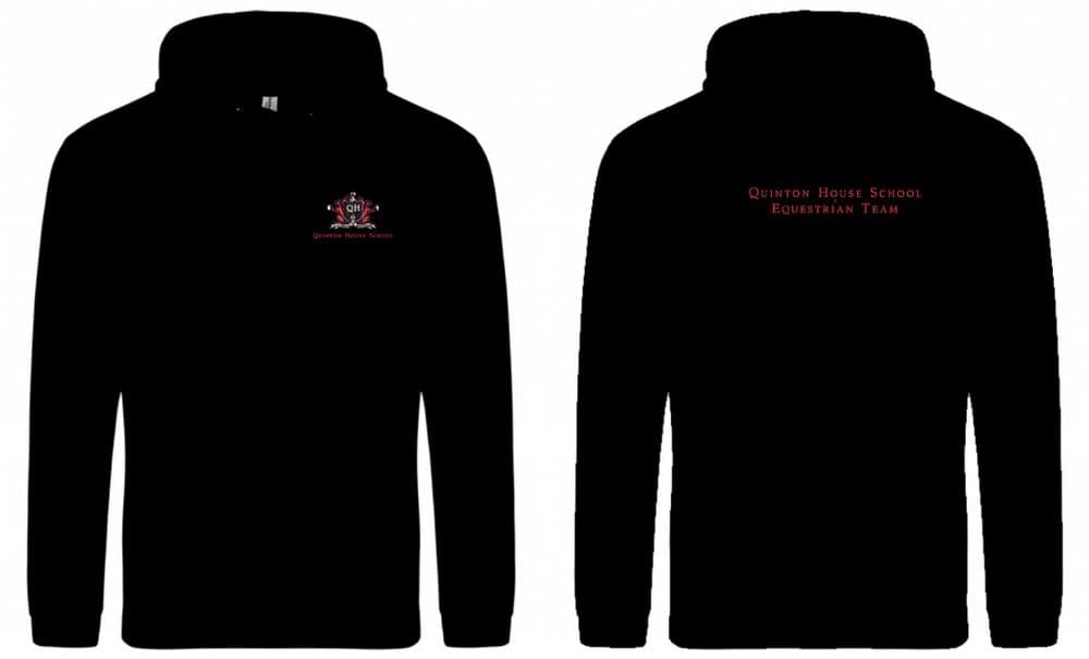 Adults Black Quinton House School Hoodie JH101
