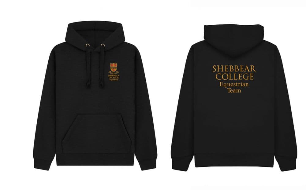 Adults Black Shebbear College Hoodie W72