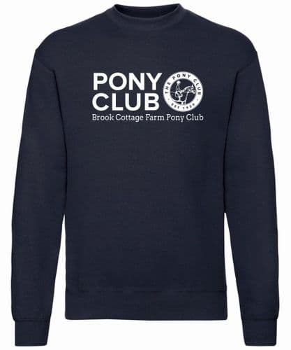 Adults Brook Cottage Farm Navy Sweatshirt UX3
