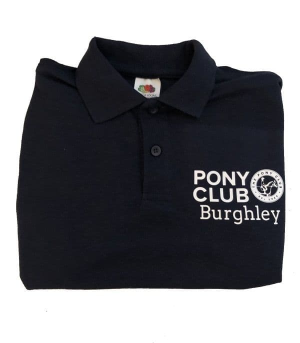 Adults Burghley Navy Blue Polo UC101