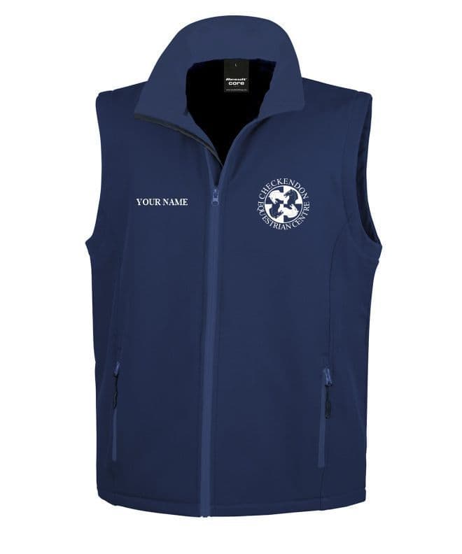 ADULTS Checkendon Navy Soft-shell Gilet - R232