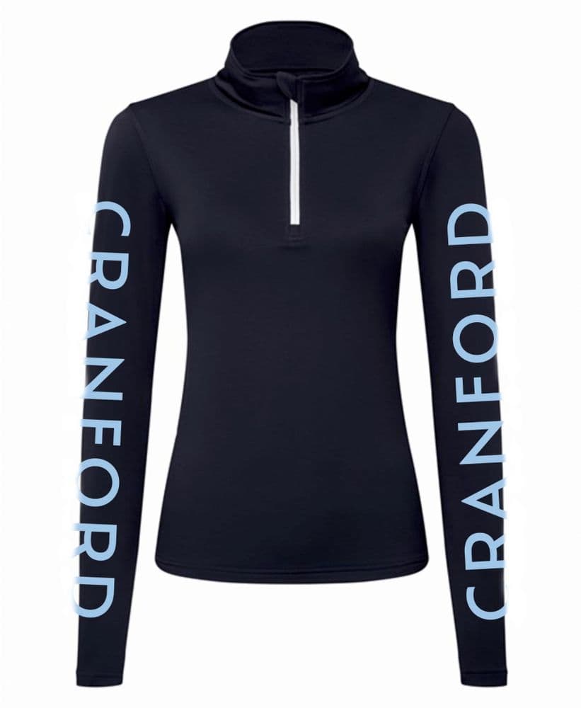 Adults Cranford School Navy Quarter Zip TR121