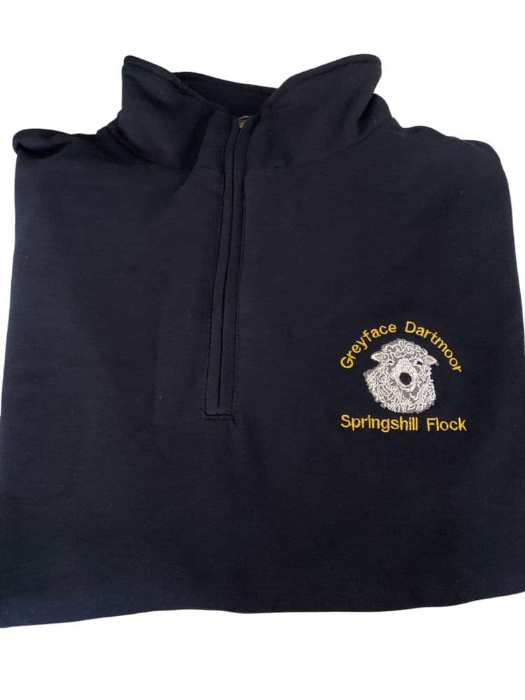 Adults DSBA Greyface Dartmoor Quarter Zip Sweatshirt