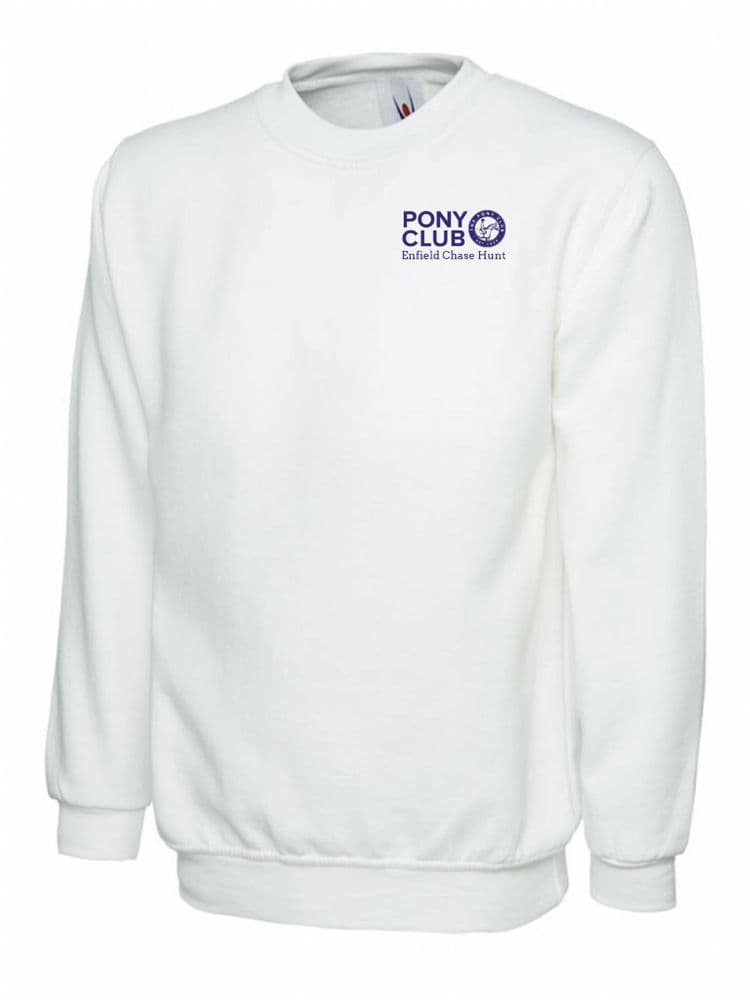 Adults Enfield Chace White Games Sweatshirt UX3
