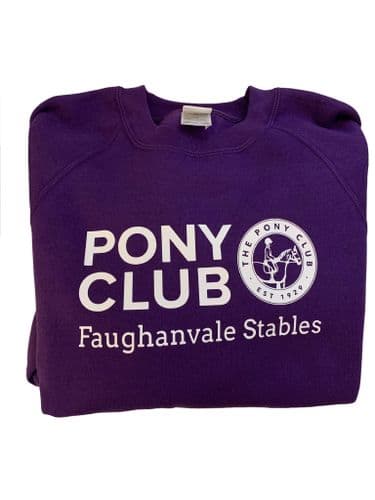 Adults Faughanvale Stables purple Sweatshirt