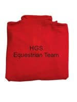 Adults Harrogate Grammar Red  Quarter Zip Sweatshirt