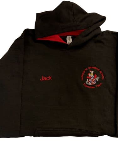 Adults Harrogate Grammar School Black Hoodie
