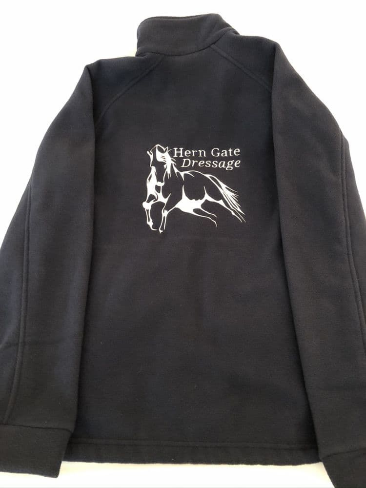 Adults Herngate Dressage Navy fleece jacket RG122