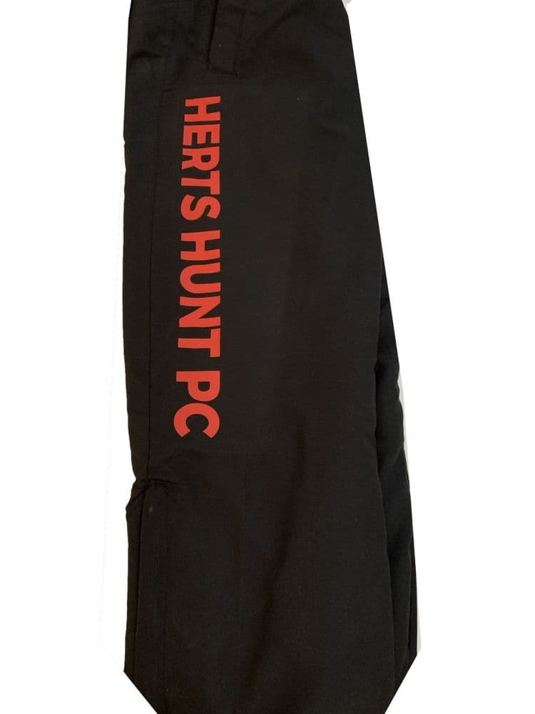 Adults Herts Hunt Black Lined tracksuit bottoms TL047