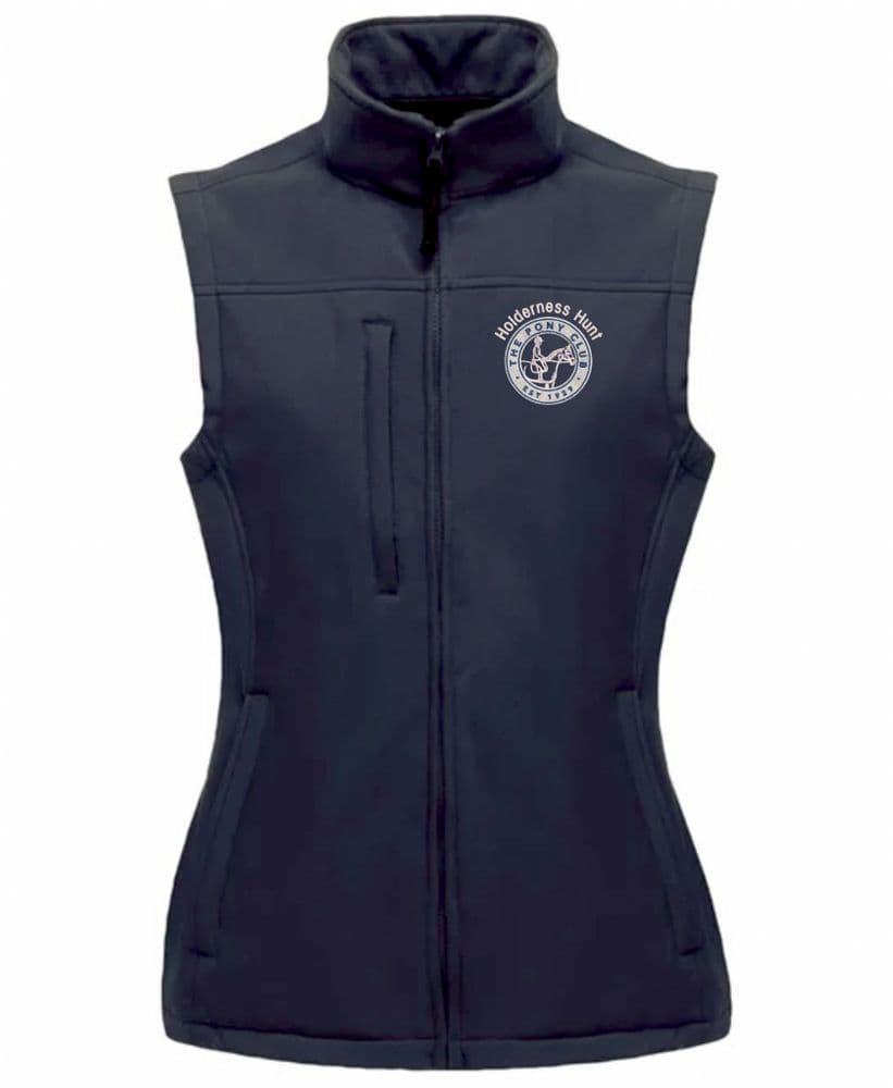 Adults Holderness Hunt Navy Soft shell Body Warmer