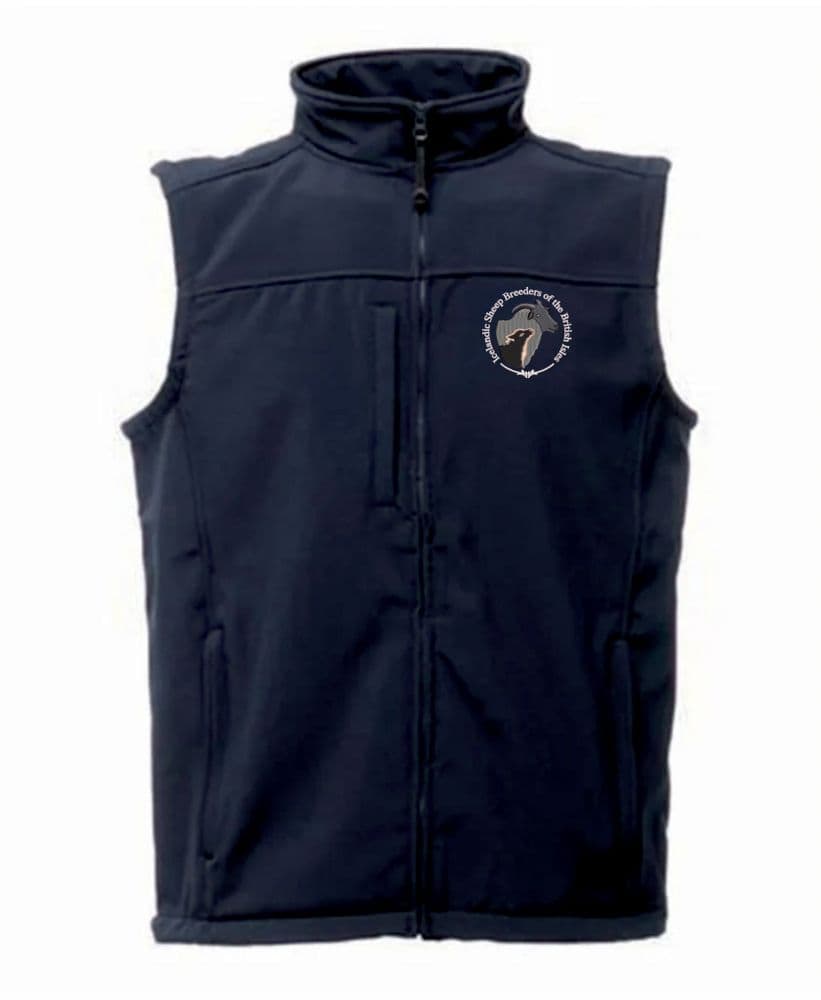 Adults Icelandic sheep breeders of the British isles Navy Flux Softshell Bodywarmer
