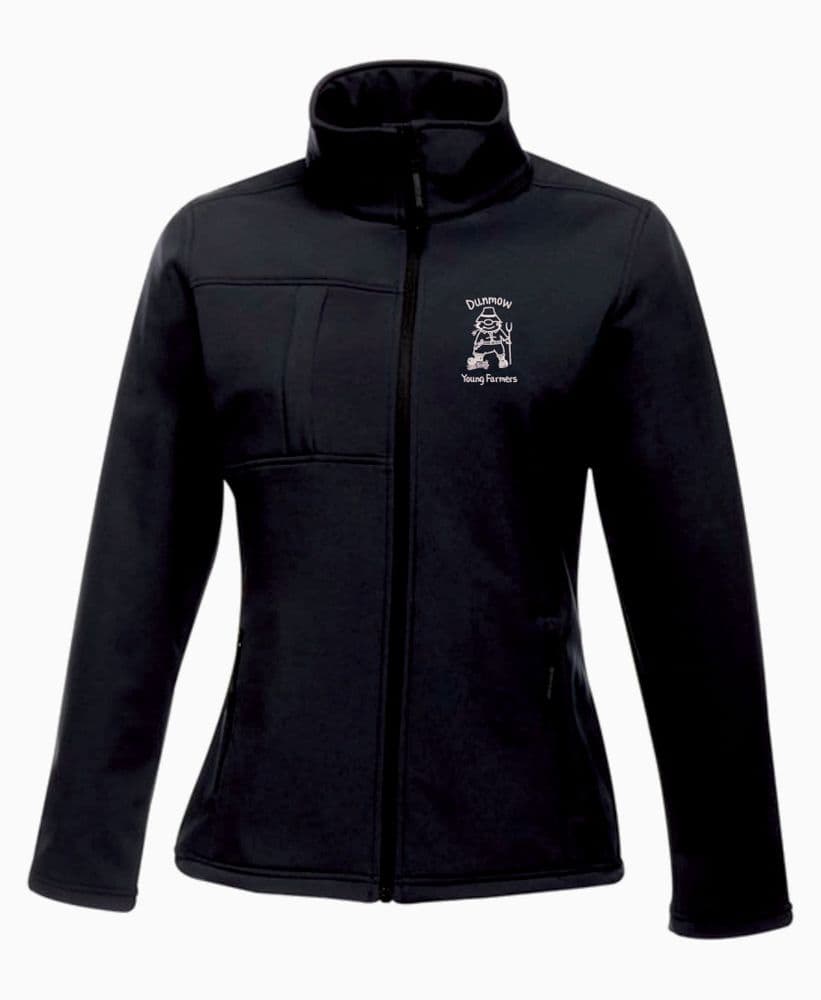Adults ladies fit Dunmow Navy Softshell Jacket rg195
