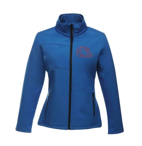 Adults ladies fit East Mendip Riding Club Royal Softshell Jacket 46800