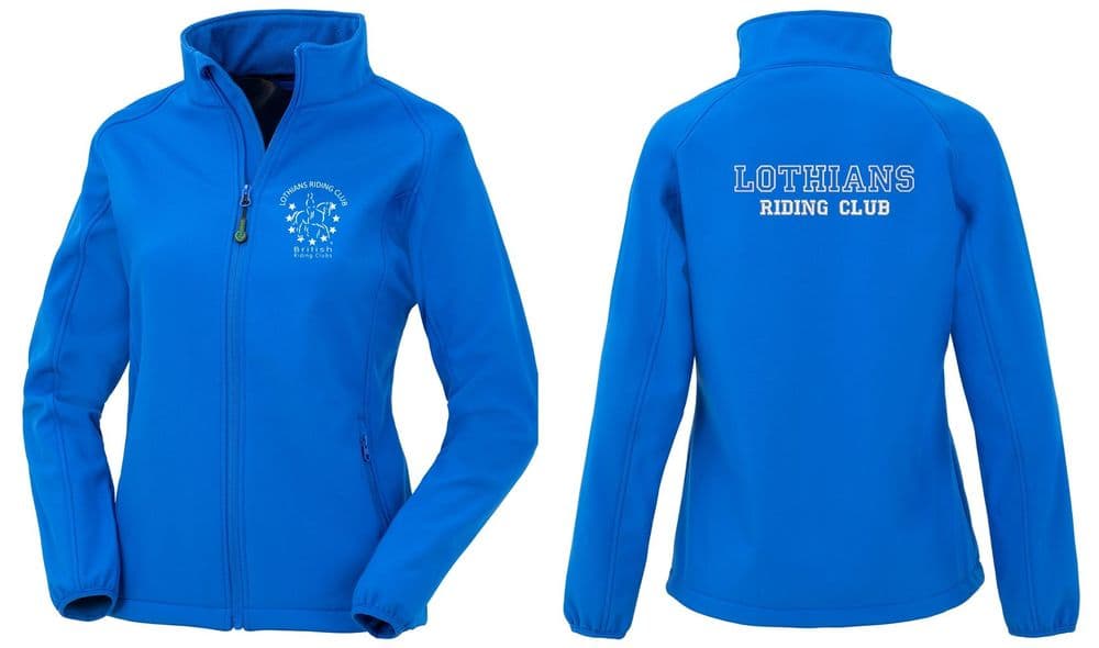 Adults ladies fit Lothians RC Royal Softshell Jacket R901F