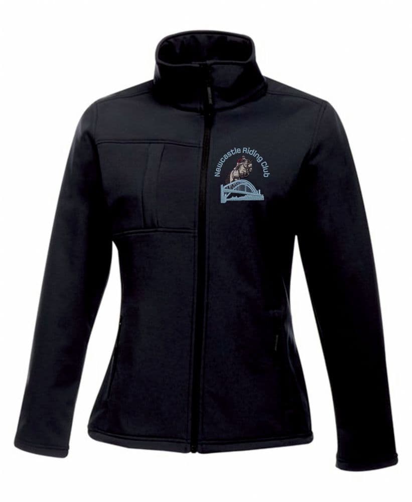 Adults ladies fit Newcastle RC  Navy Softshell Jacket rg195