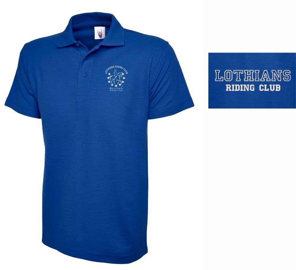 ADULTS Lothians RC Royal Polo Shirt - UC101