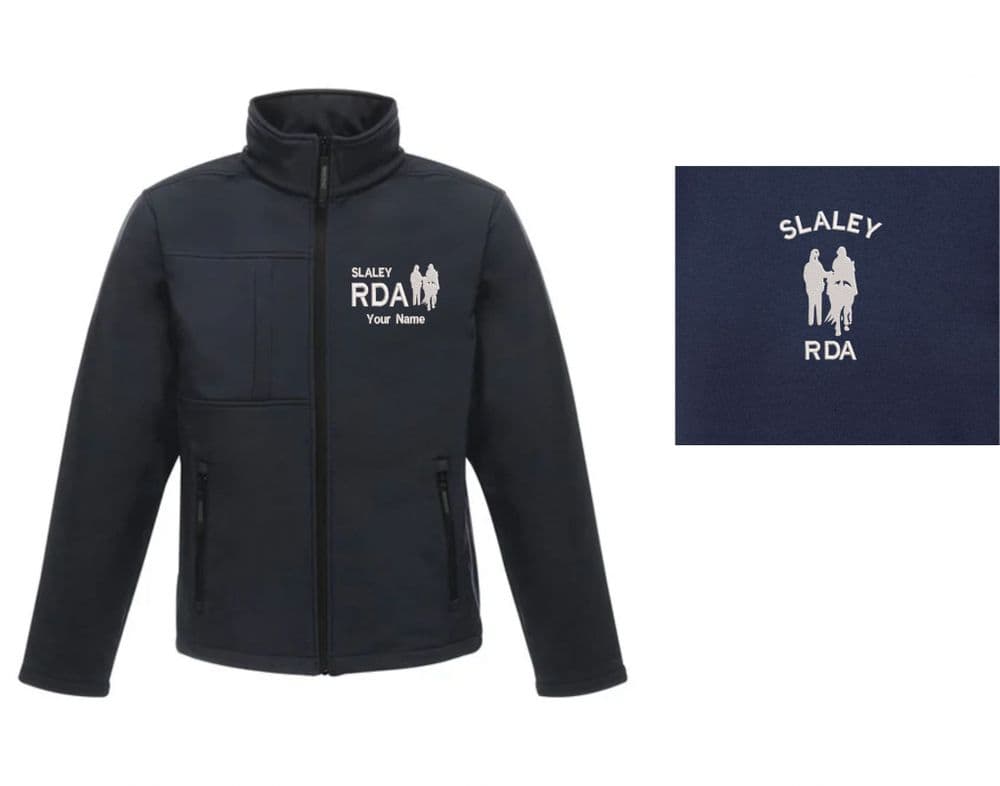 Adults Mens Fit Slaley RDA Navy Softshell Jacket rg194