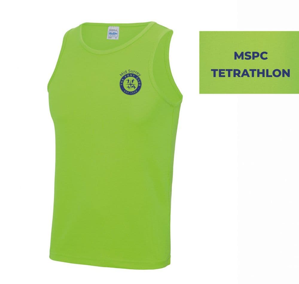 ADULTS Mid Surrey Electric Green Tet 'cool' vest - JC007