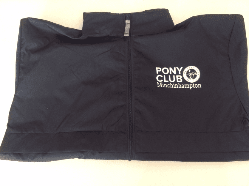 Adults Minchinhampton Pony Club Navy Showerproof Jacket