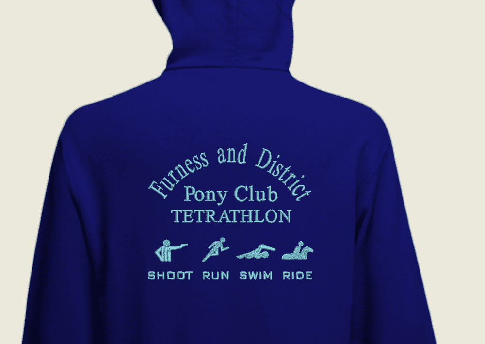 Adults Navy Furness and District PC Tetrathlon Hoodie
