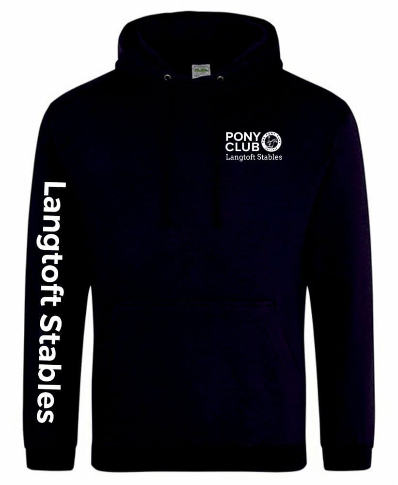 Adults Navy Langtoft Stables Hoodie