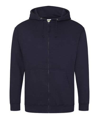 Adults Navy Red Piece Equestrian Stables Full  Zip   Hoodie